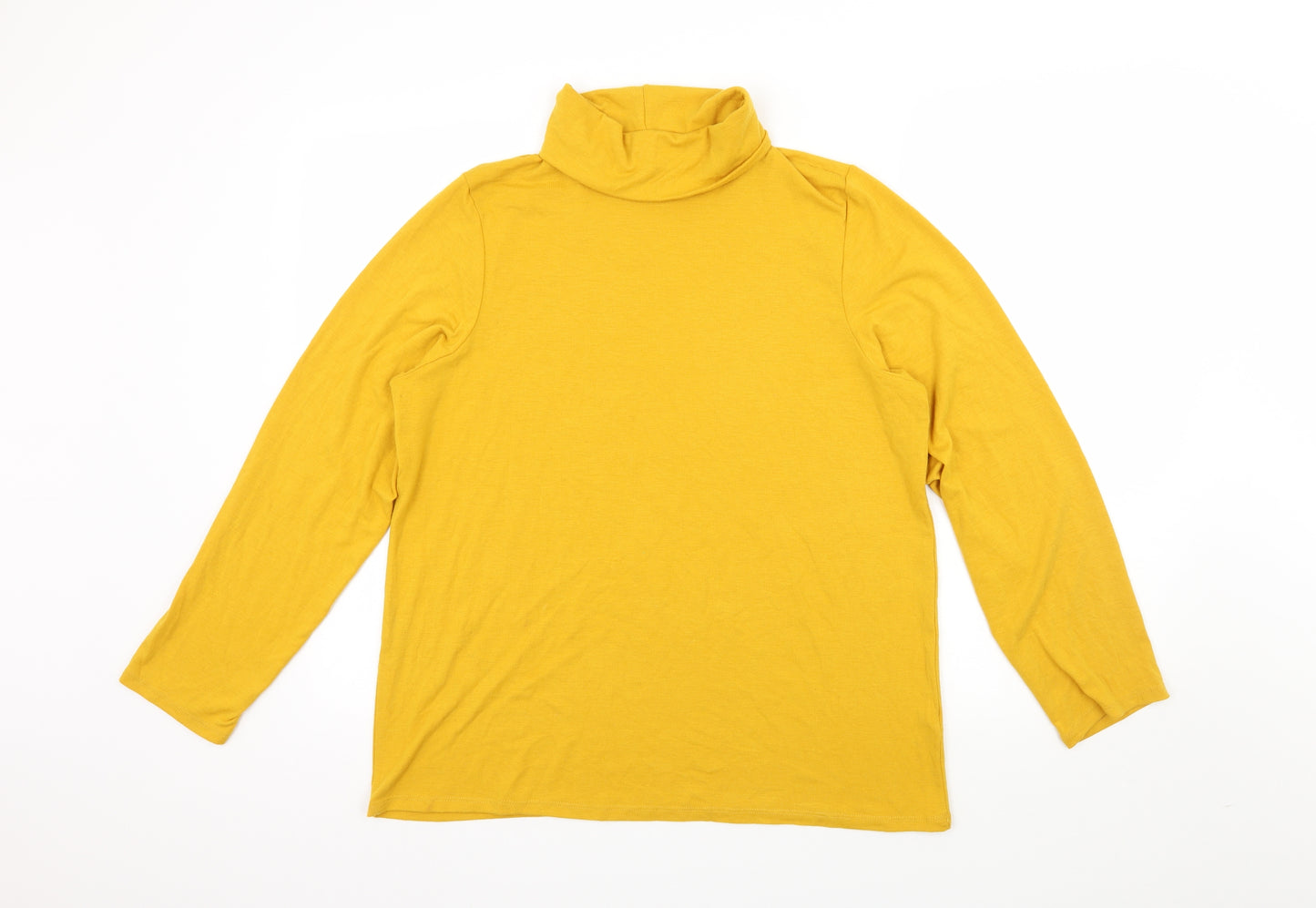 George Womens Yellow   Basic T-Shirt Size 18