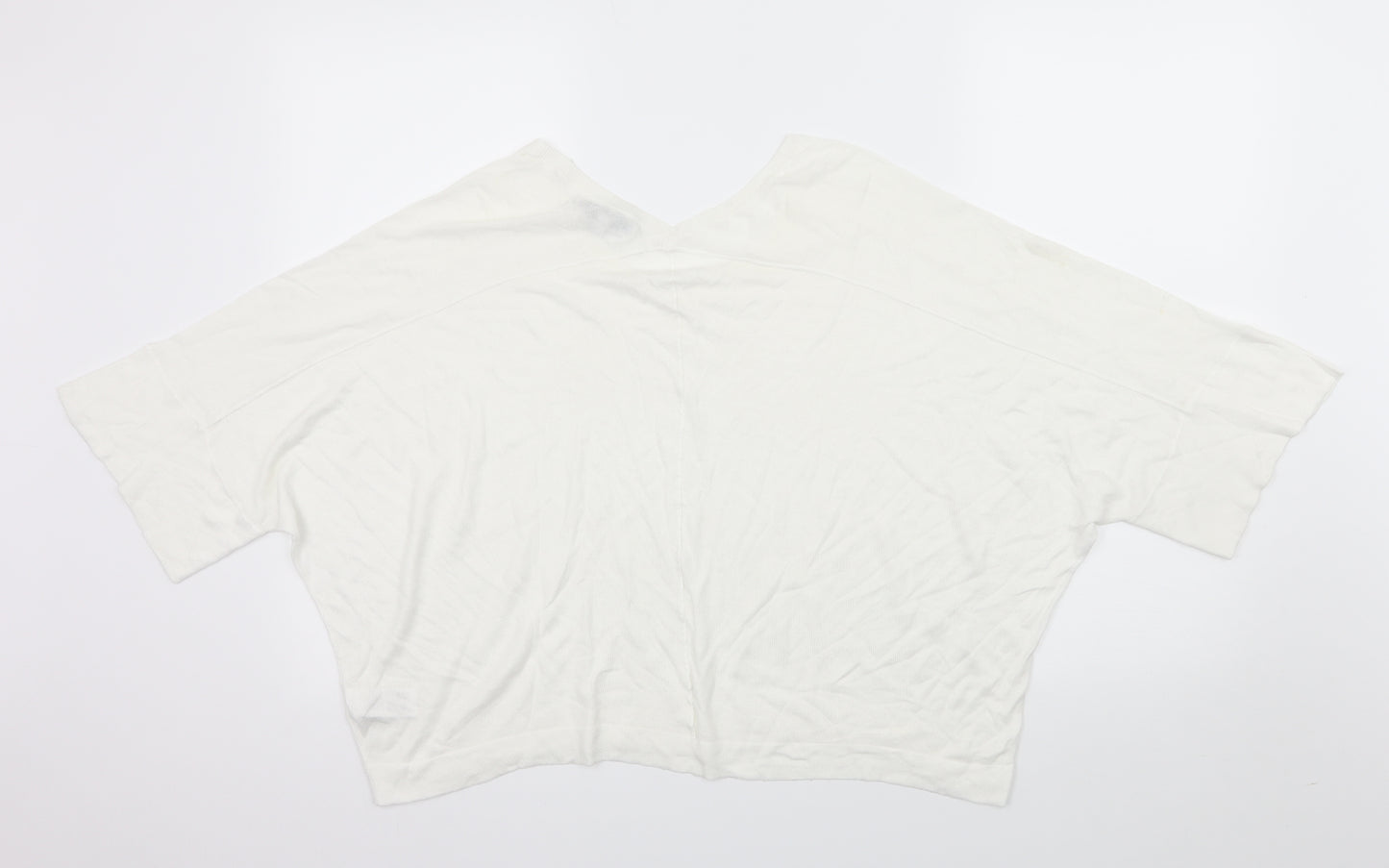 NEXT Womens White  Knit Basic T-Shirt Size S