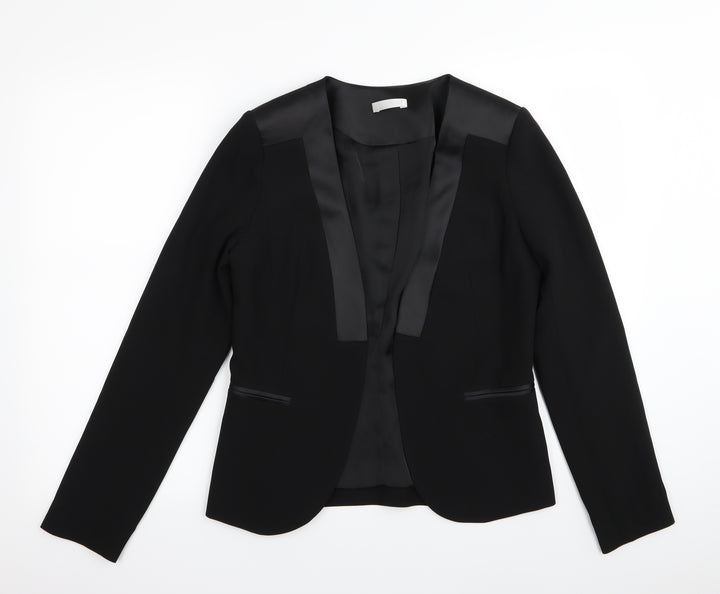 Promod Womens Black Jacket Blazer Size 8