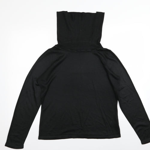 M&S Womens Black   Basic T-Shirt Size 16