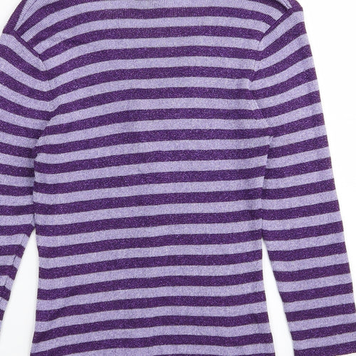 Debenhams Womens Multicoloured Striped  Basic T-Shirt Size 12