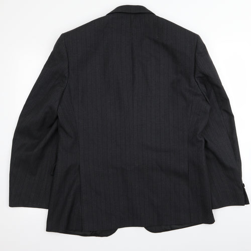 Varteks Mens Black Striped  Jacket Blazer Size 42