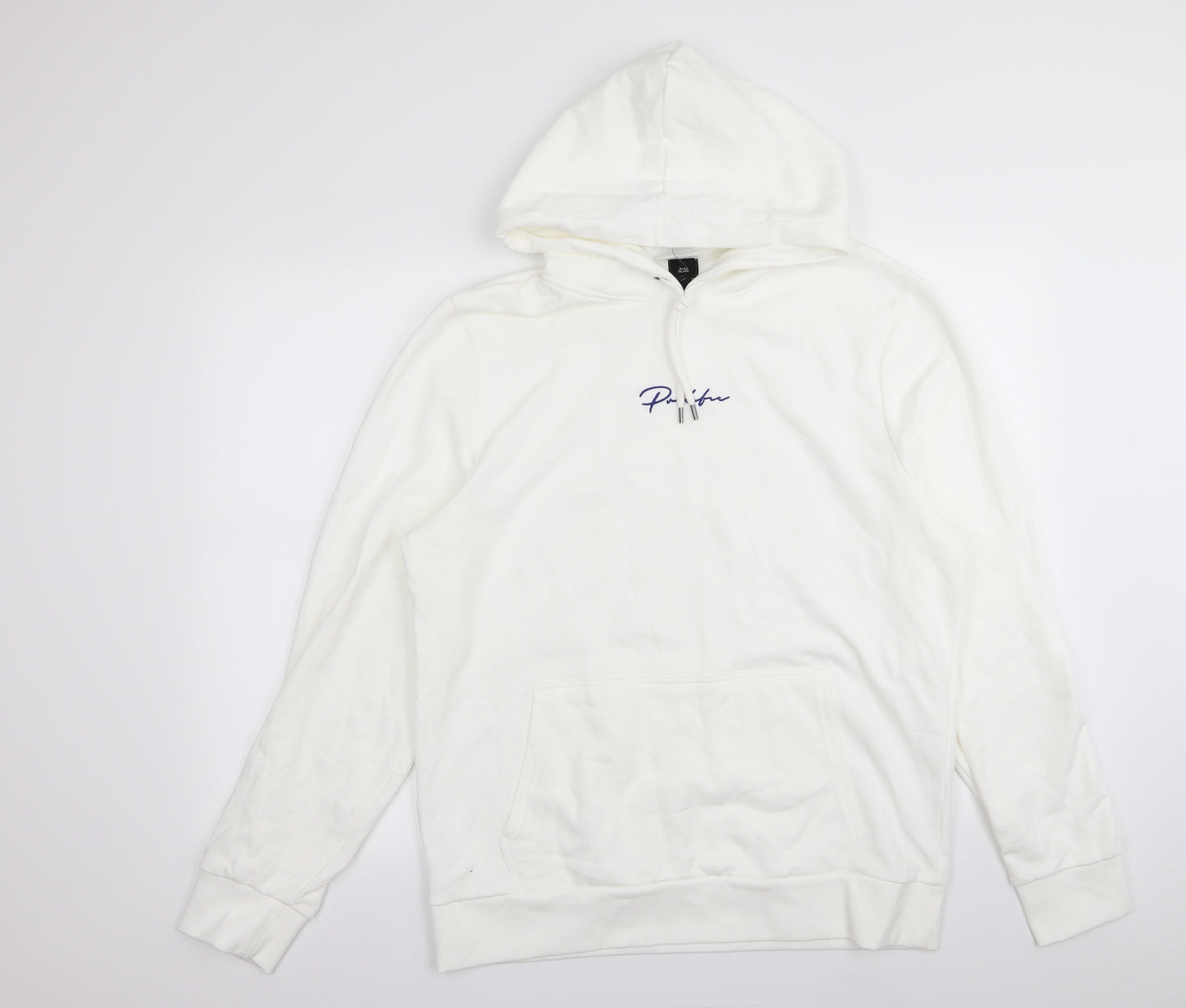 River Island Mens White   Pullover Jumper Size L