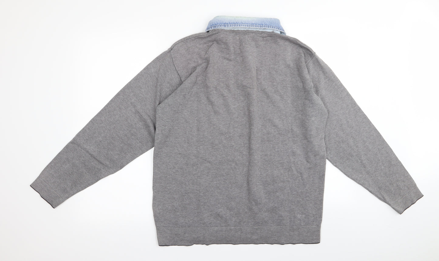 M&S Mens Grey   Pullover Jumper Size L  - shirt/jumper