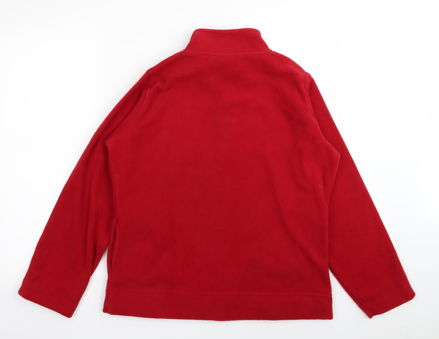 isle Womens Red   Full Zip Jumper Size 14  - fleece