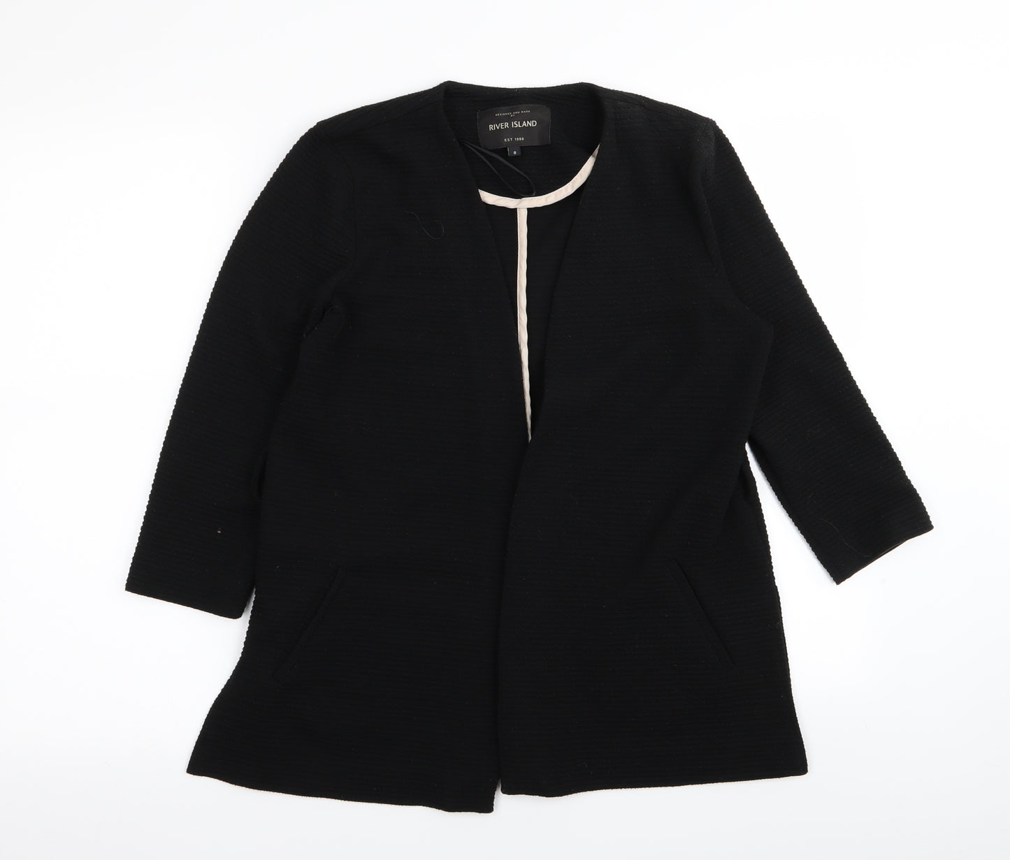 River Island Womens Black   Cardigan Jumper Size 8