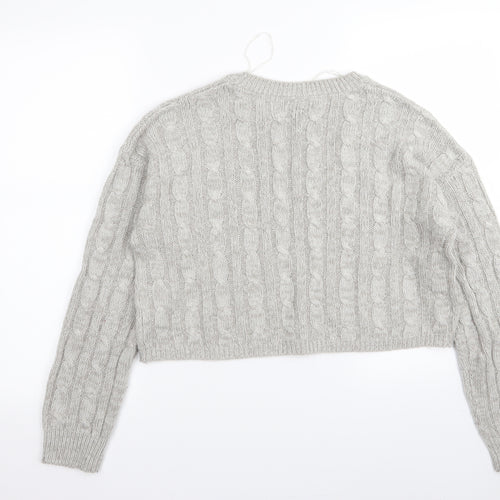 New Look Womens Grey   Pullover Jumper Size M