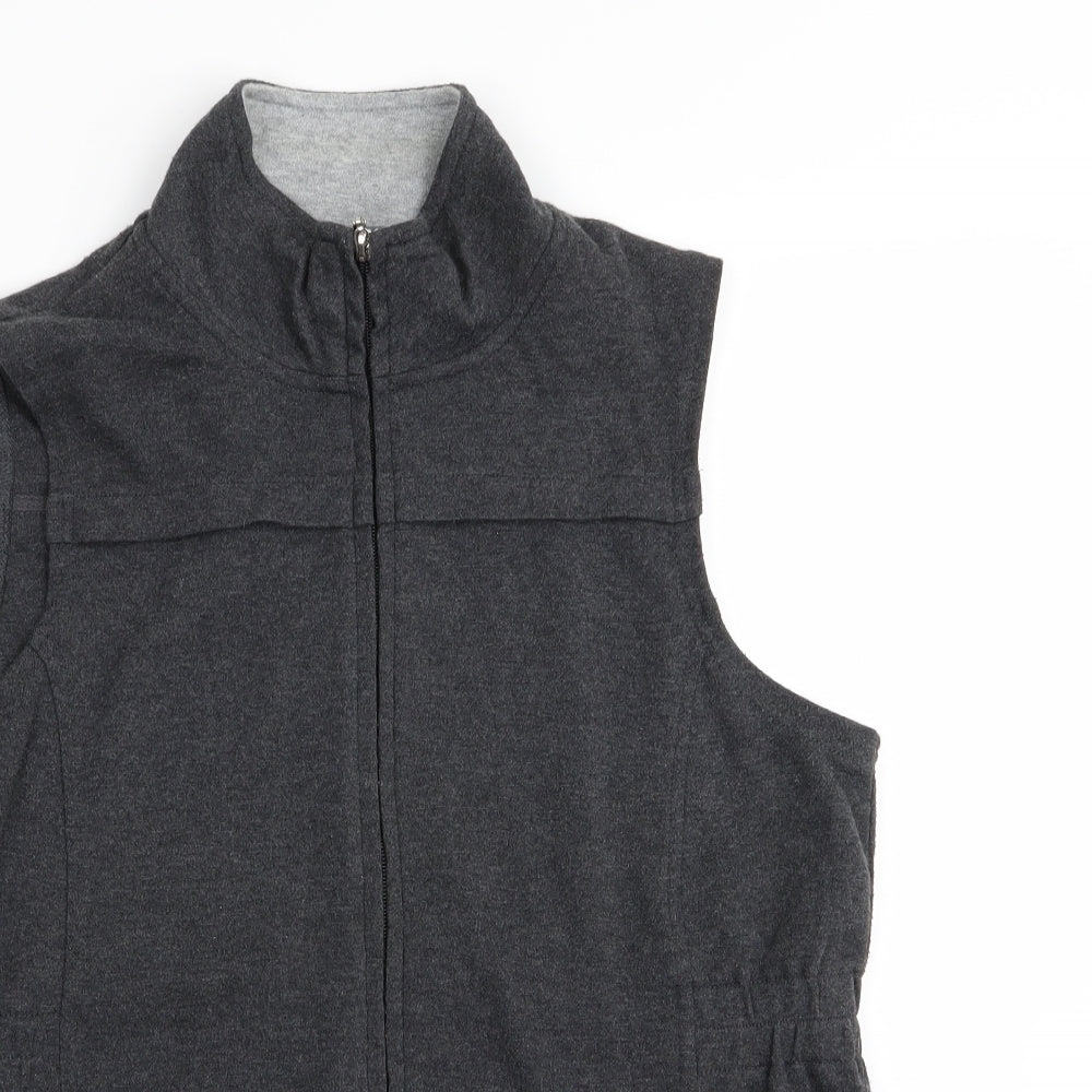 DASH Womens Grey   Full Zip Jumper Size 14