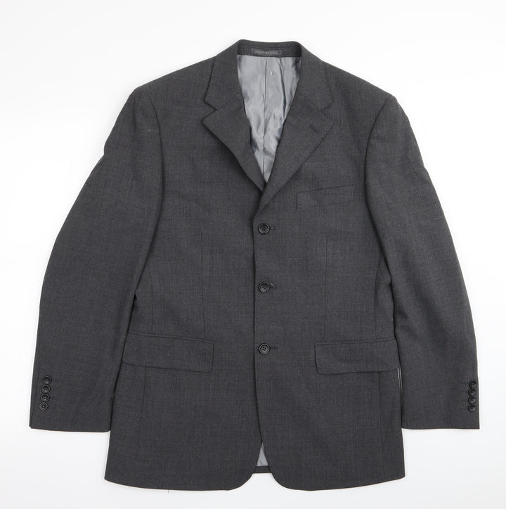 greenwoods Mens Grey   Jacket Blazer Size 38