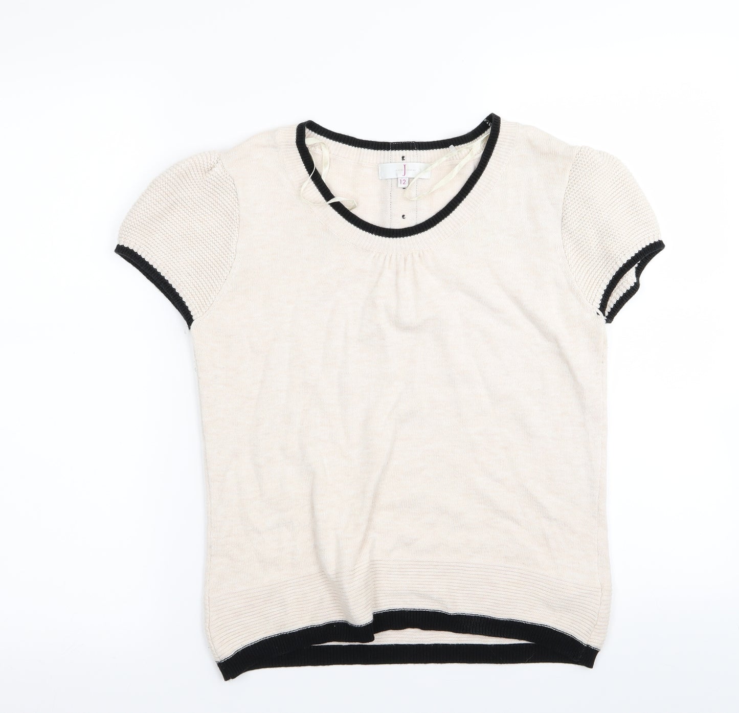 Jasper Conran Womens Beige   Basic T-Shirt Size 12