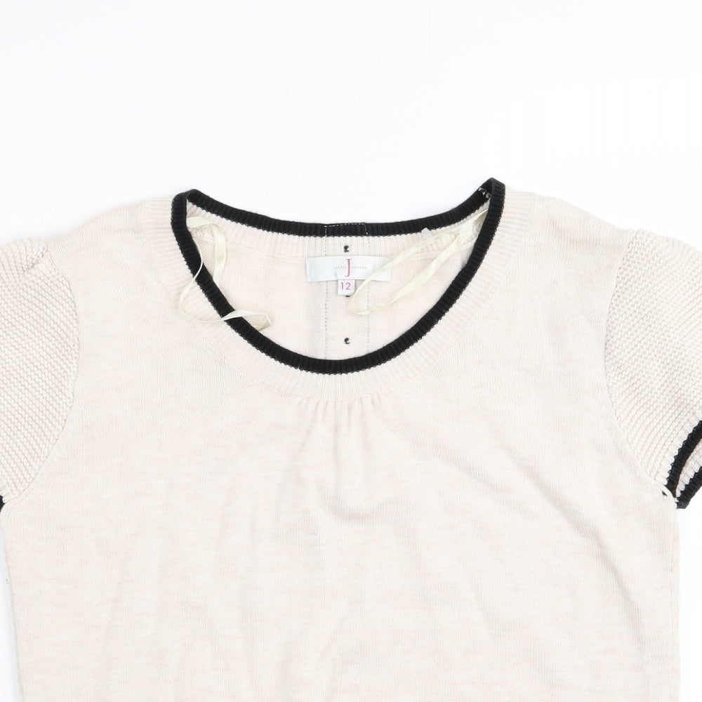 Jasper Conran Womens Beige   Basic T-Shirt Size 12