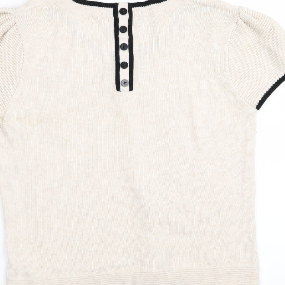 Jasper Conran Womens Beige   Basic T-Shirt Size 12