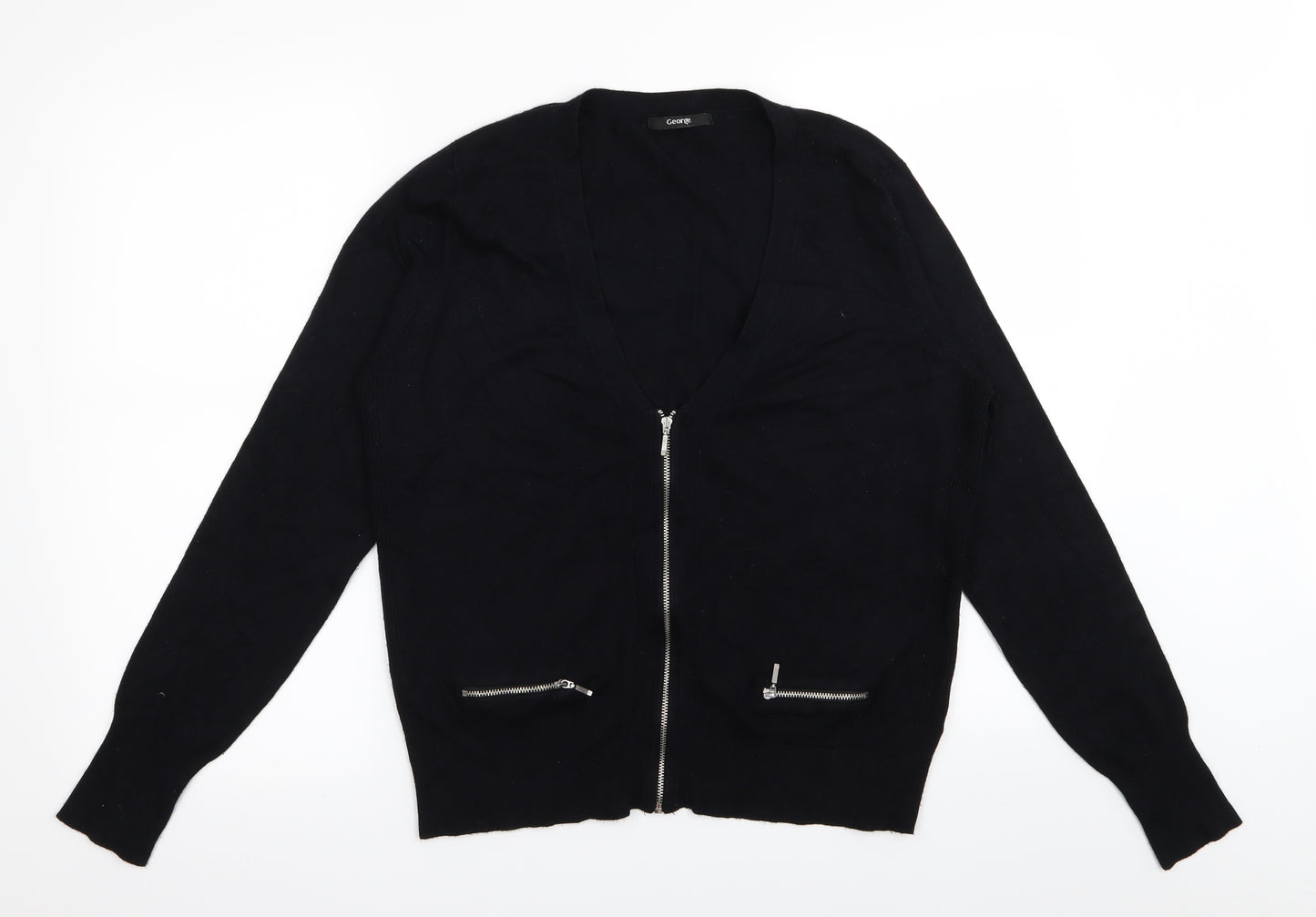 Asda George Womens Black   Cardigan Jumper Size 18