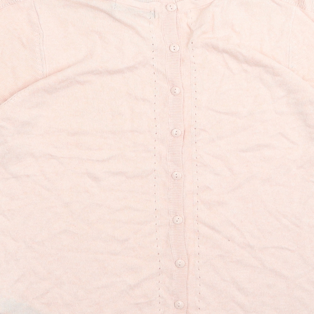 M&S Womens Pink   Basic T-Shirt Size 12