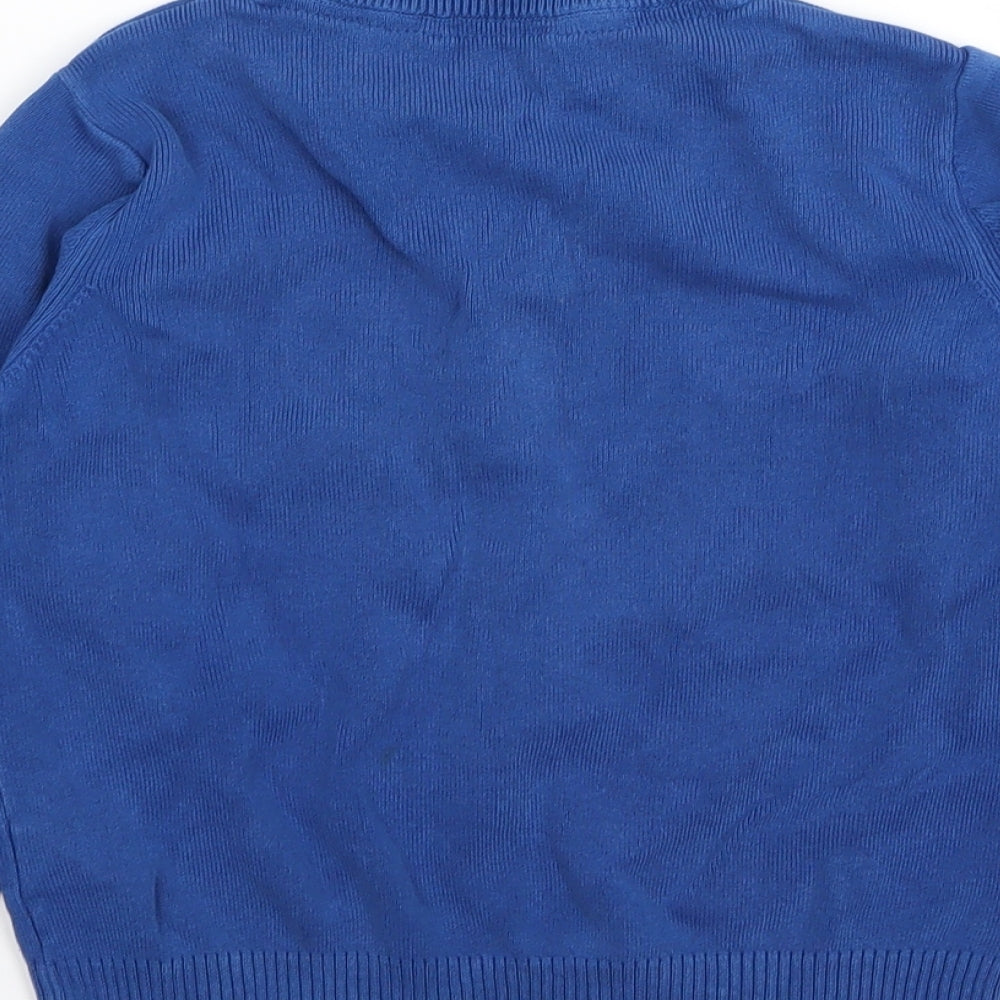 M&S Boys Blue   Pullover Jumper Size 6-7 Years  - School jumper