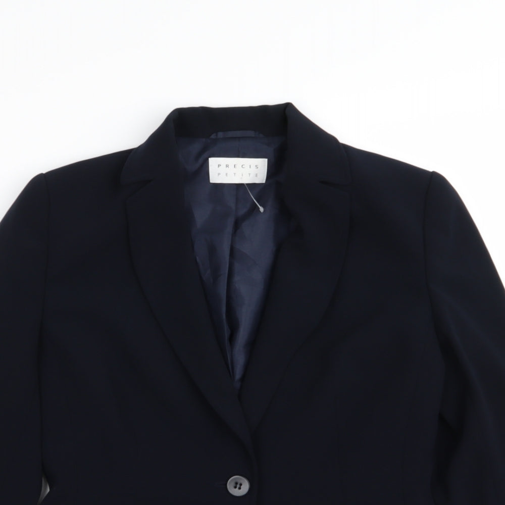 precise petite Womens Blue   Jacket Blazer Size 10