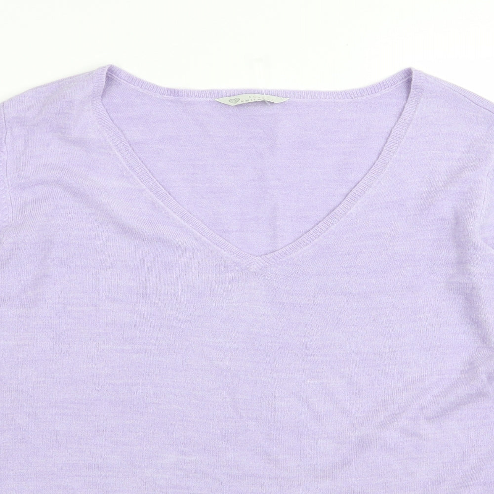 love knitwear Womens Purple   Pullover Jumper Size 16