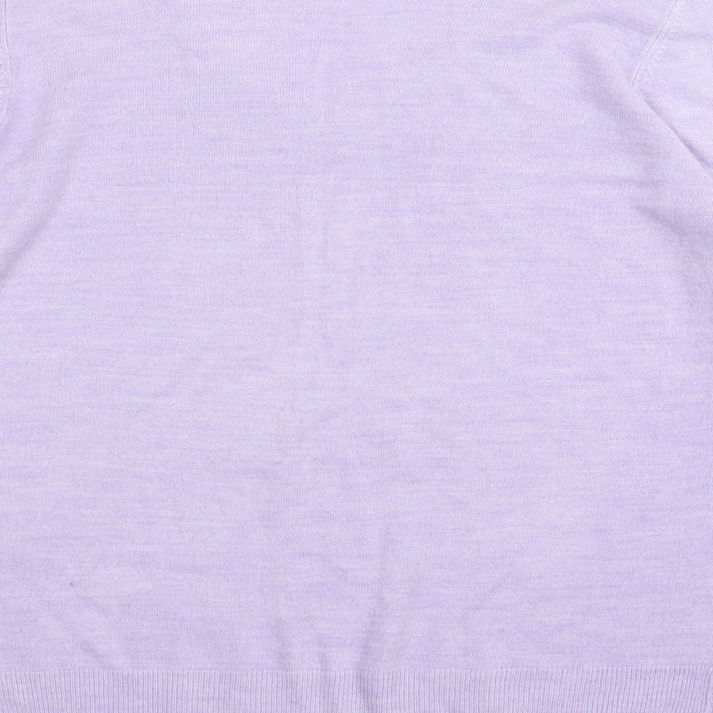 love knitwear Womens Purple   Pullover Jumper Size 16