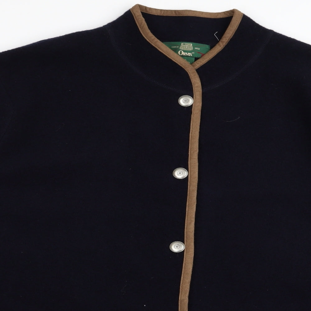 Orvis Mens Blue   Overcoat Coat Size XL