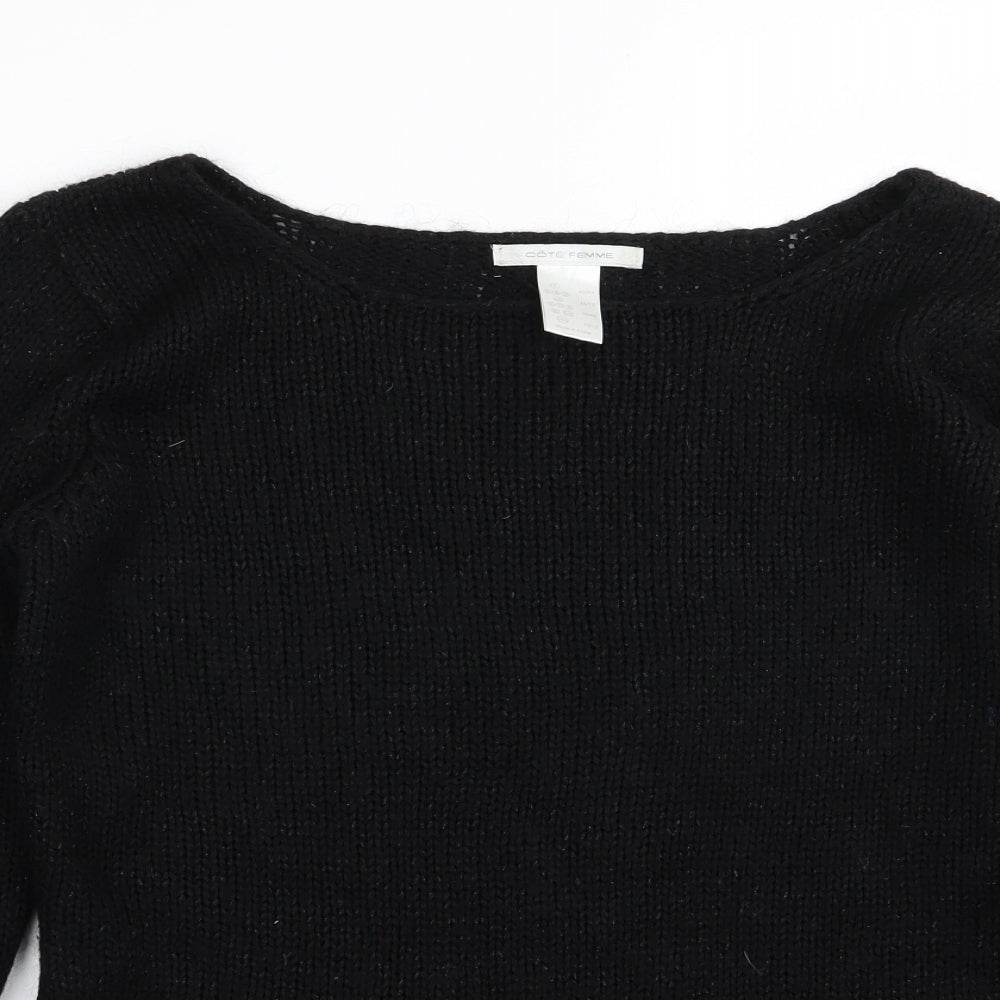 cote femme Womens Black   Pullover Jumper Size 14