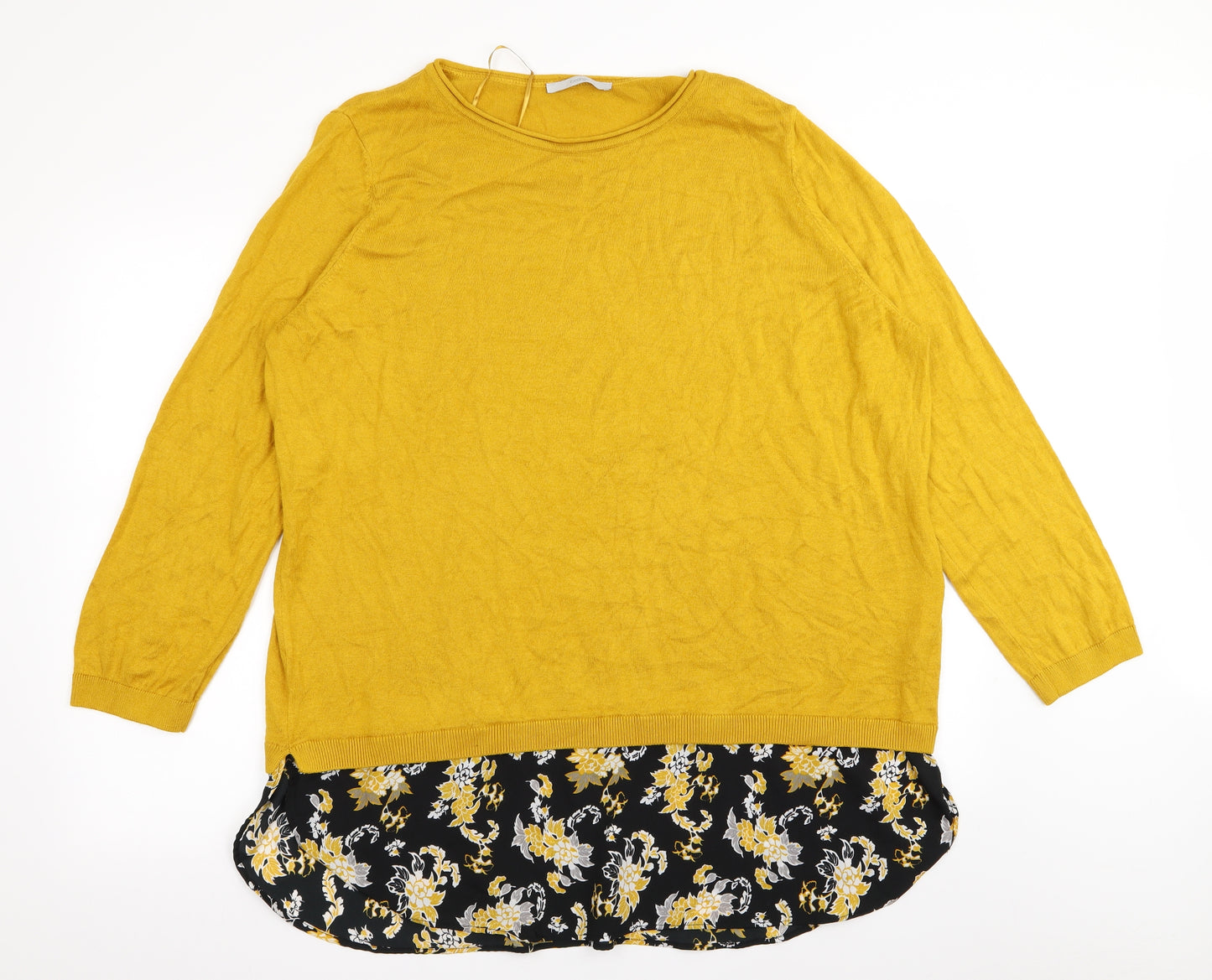 Asda George Womens Yellow   Basic T-Shirt Size 24