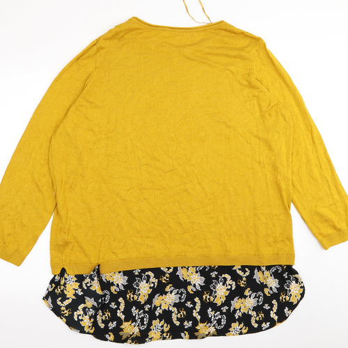 Asda George Womens Yellow   Basic T-Shirt Size 24