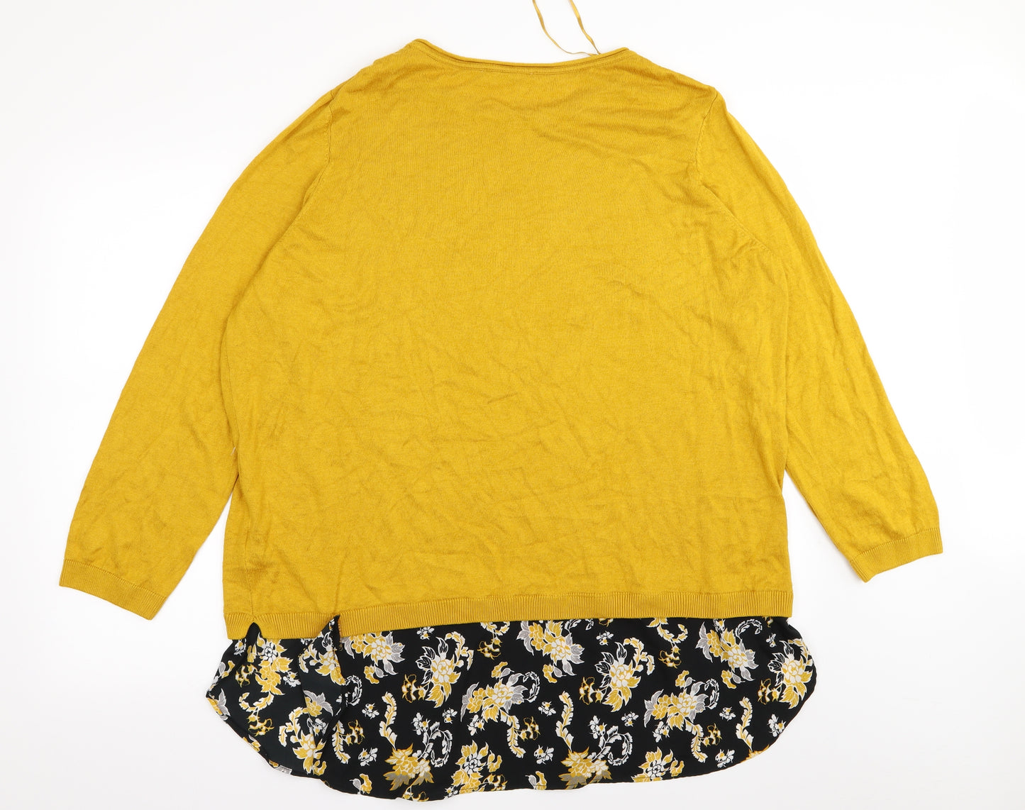 Asda George Womens Yellow   Basic T-Shirt Size 24