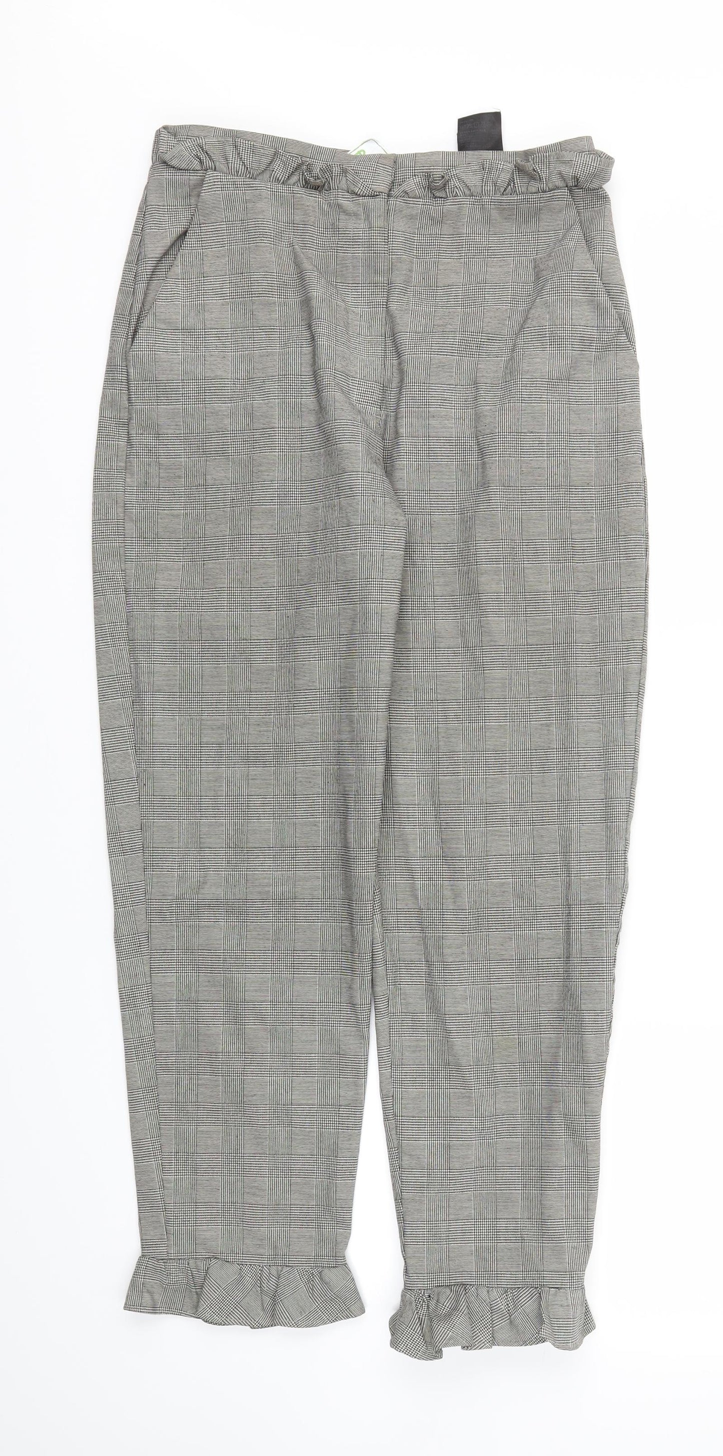 H&M Womens Grey   Jogger Trousers Size 6 L25 in