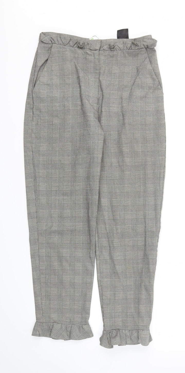 H&M Womens Grey   Jogger Trousers Size 6 L25 in