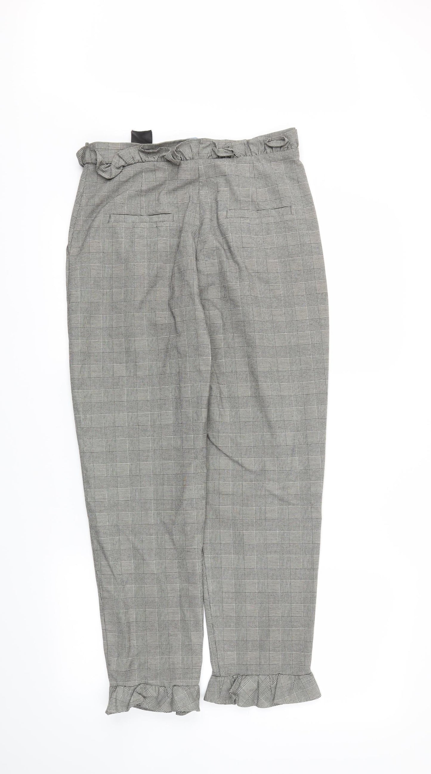H&M Womens Grey   Jogger Trousers Size 6 L25 in