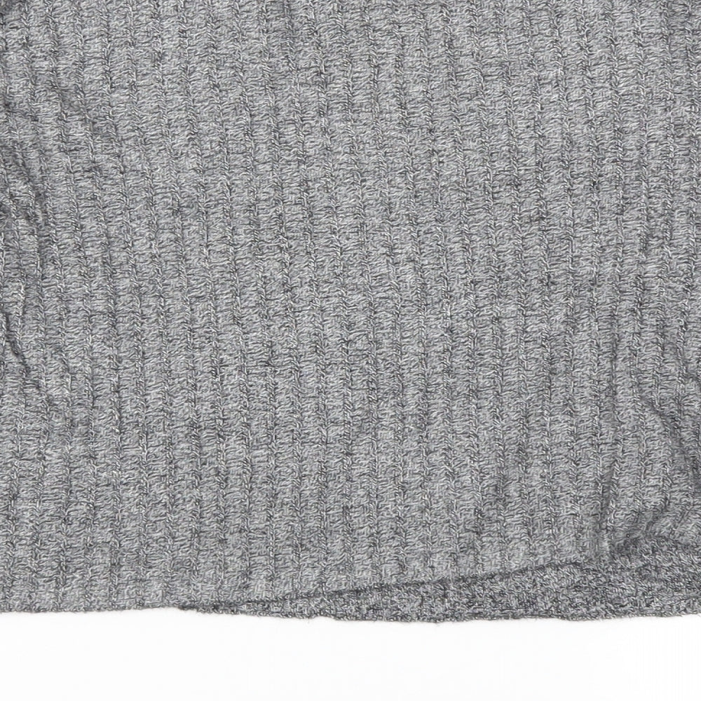 Red Hearing Womens Grey   Basic T-Shirt Size 8