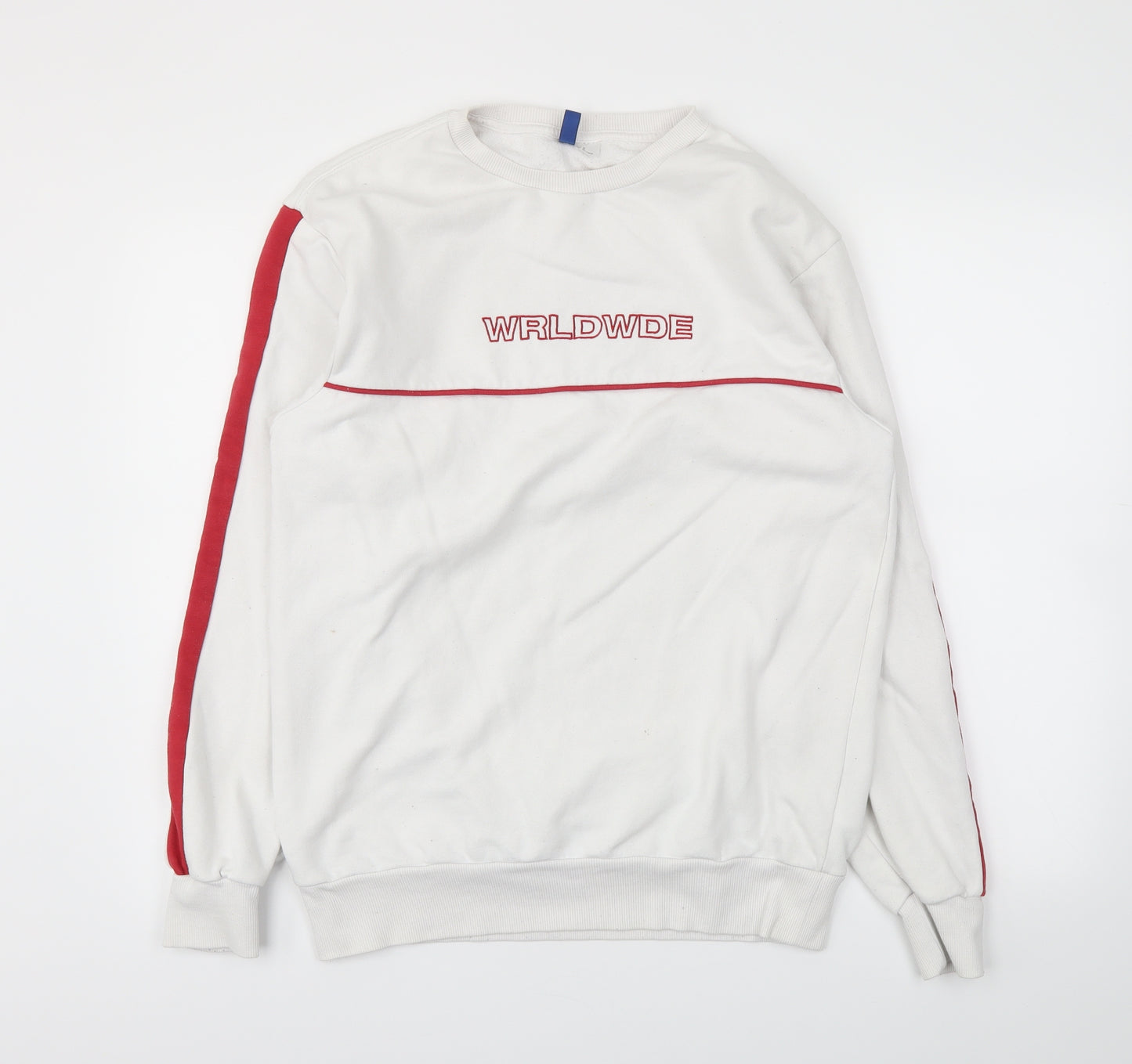 H&M Womens White   Pullover Jumper Size M