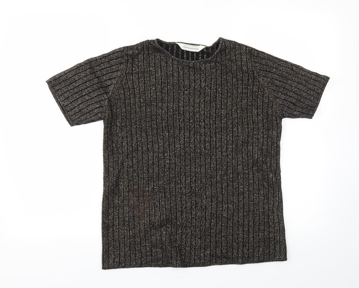 Instyle Womens Gold Basic T-Shirt Size M