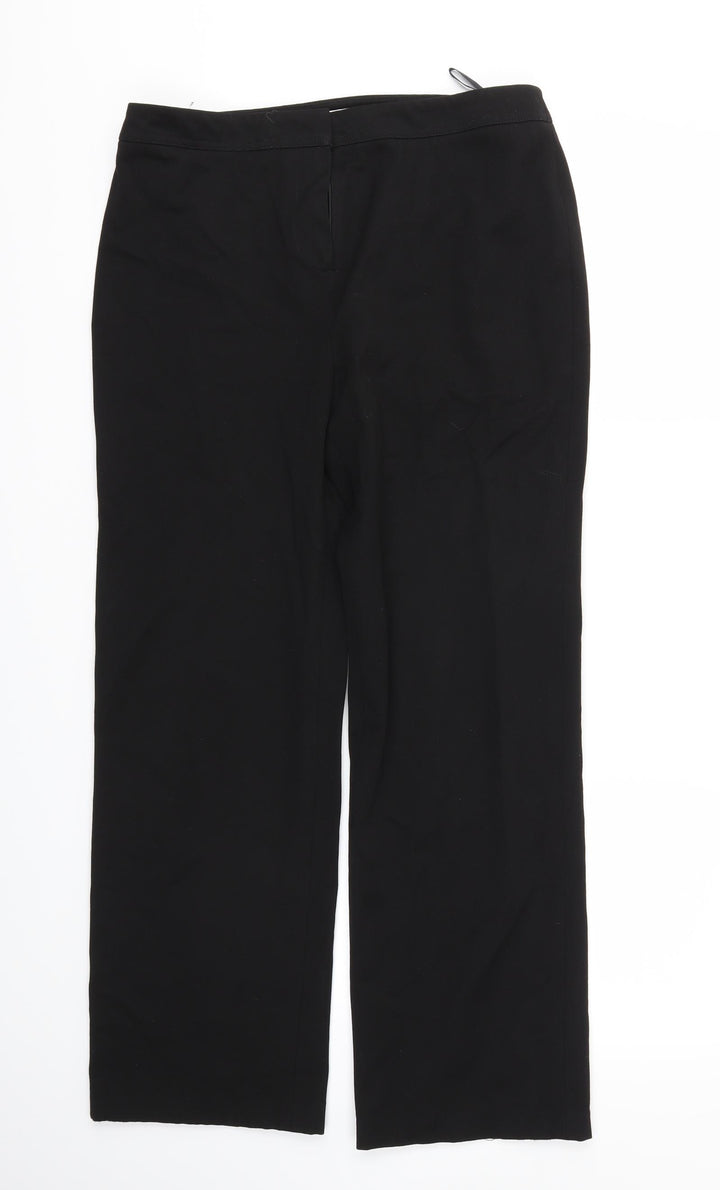 CC Womens Black Trousers Size 10 L30 in