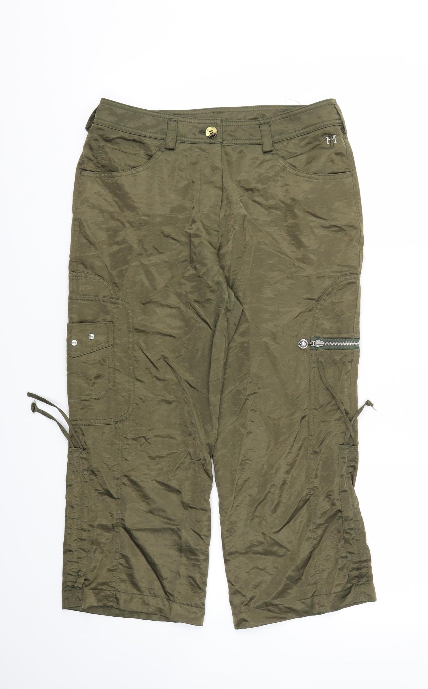 Masters Womens Green   Trousers  Size 12 L22 in