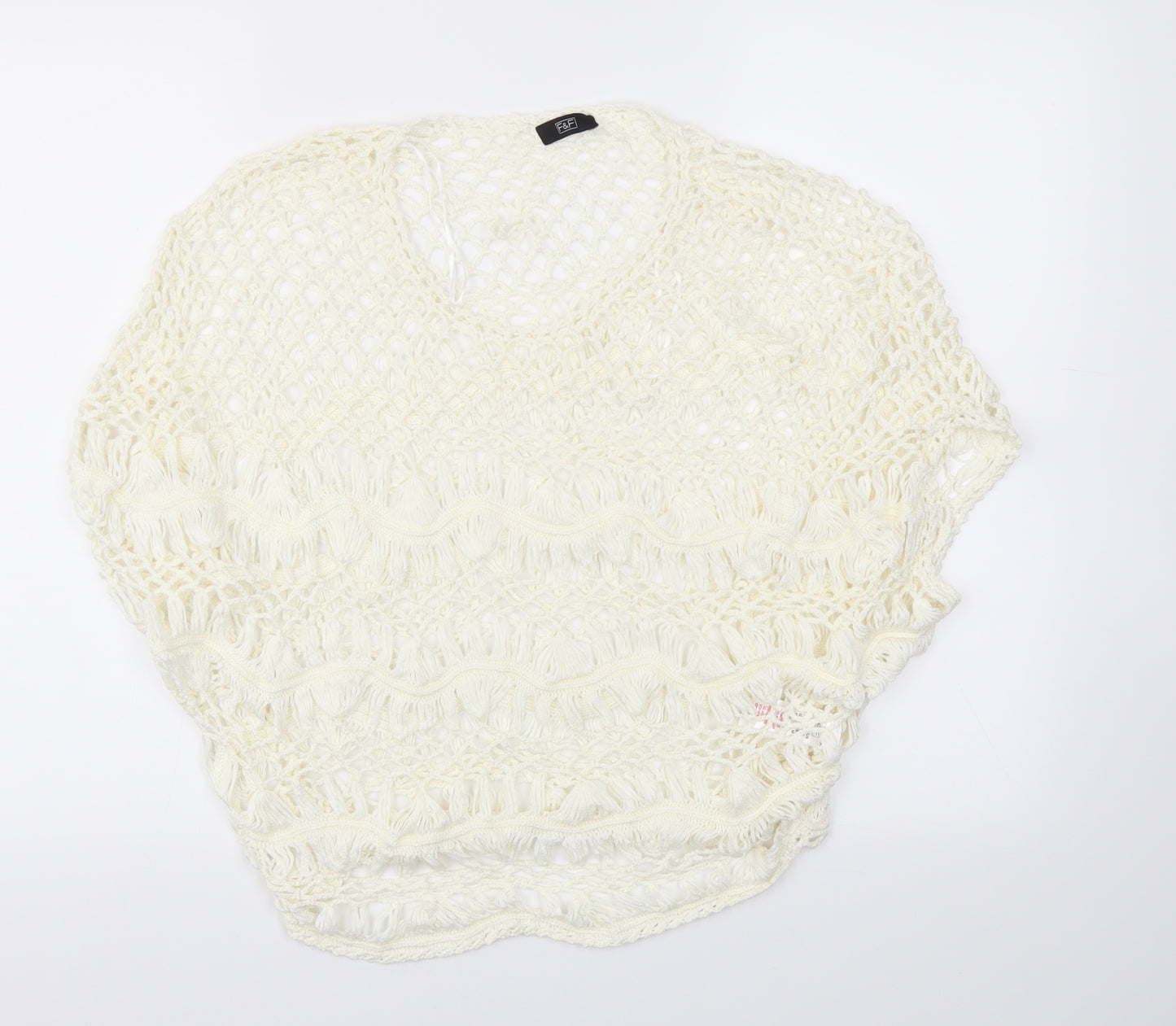 F&F Womens Ivory   Basic T-Shirt Size M