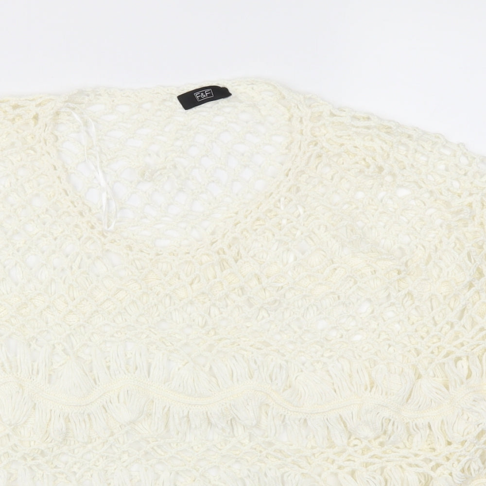 F&F Womens Ivory   Basic T-Shirt Size M