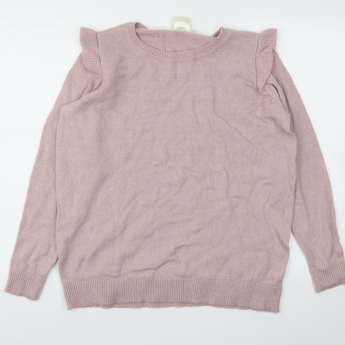 ROCK YOUR CURVES Womens Pink   Pullover Jumper Size 16