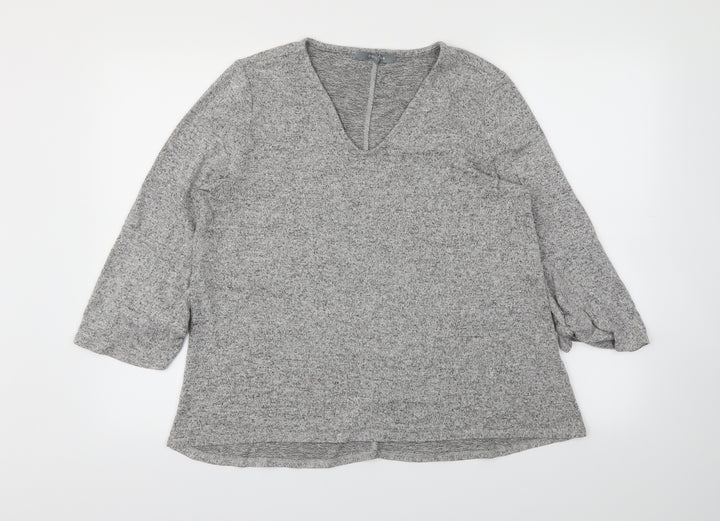 COIN 1804 Womens Grey Basic T-Shirt Size M