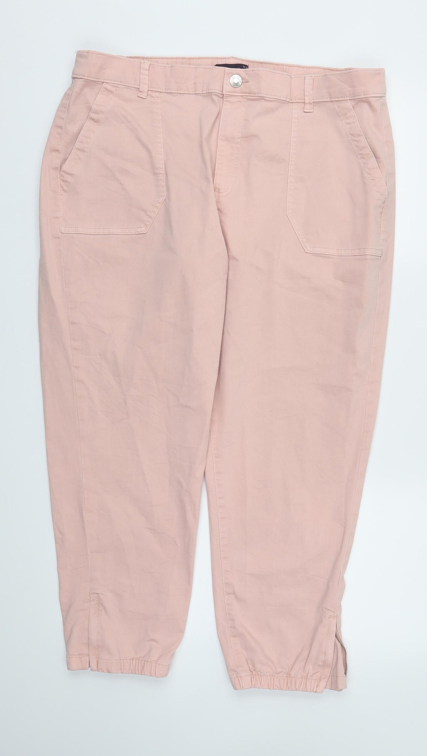 M&S Womens Pink   Skinny Jeans Size 20 L26 in