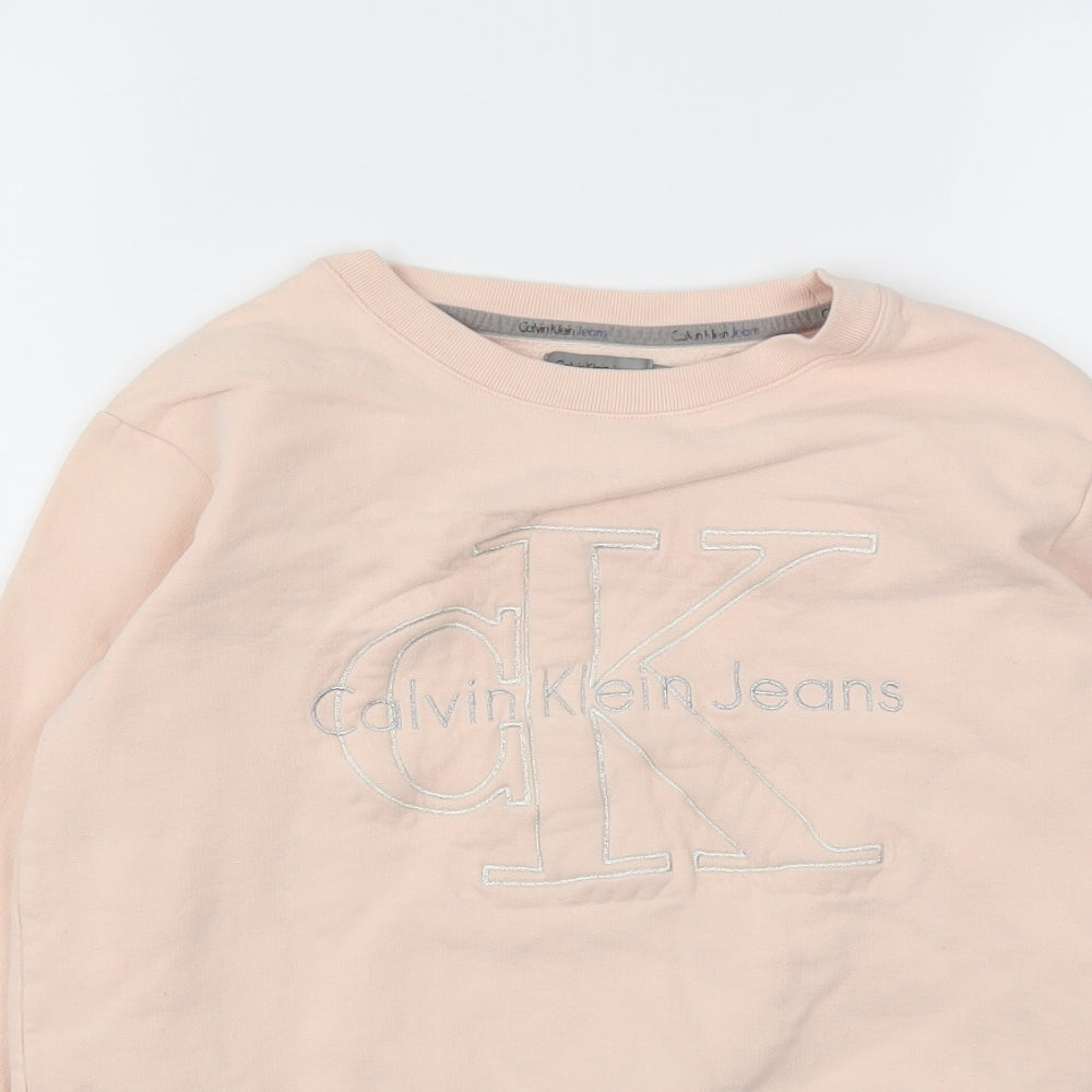 Calvin Klein Womens Pink   Pullover Jumper Size XS