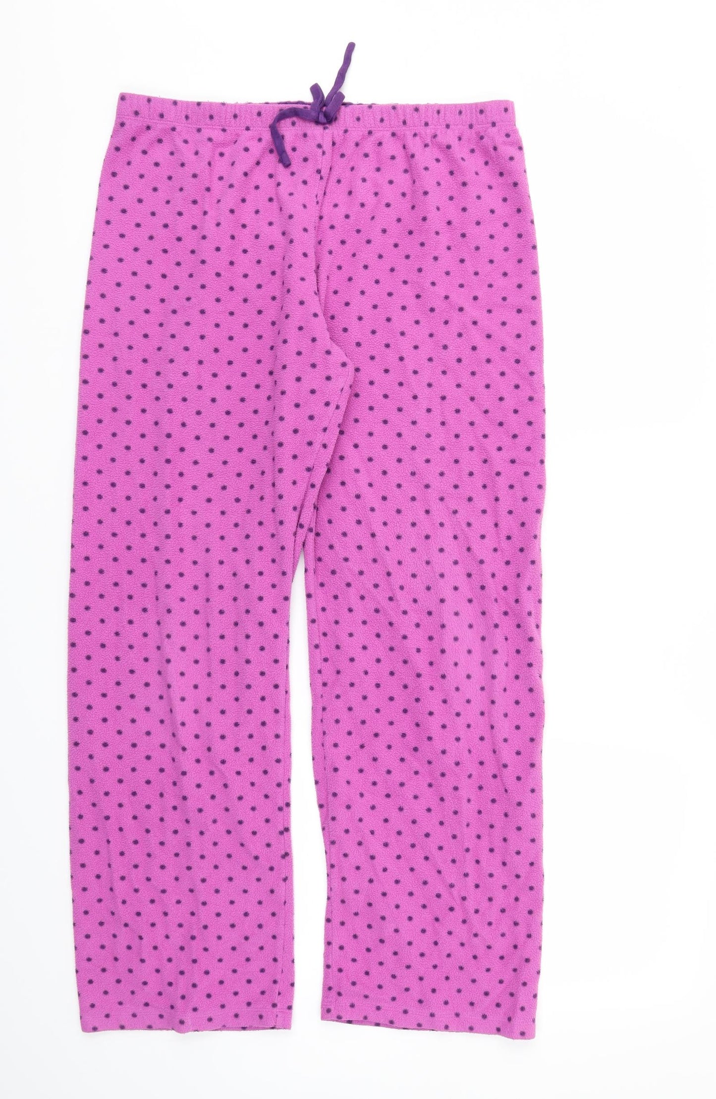 Preworn Womens Pink Polka Dot  Trousers  Size 32 L27 in