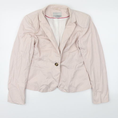 H&M Womens Pink   Jacket Blazer Size 10