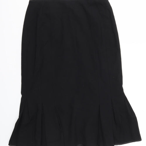 M&S Womens Black   Flare Skirt Size 10