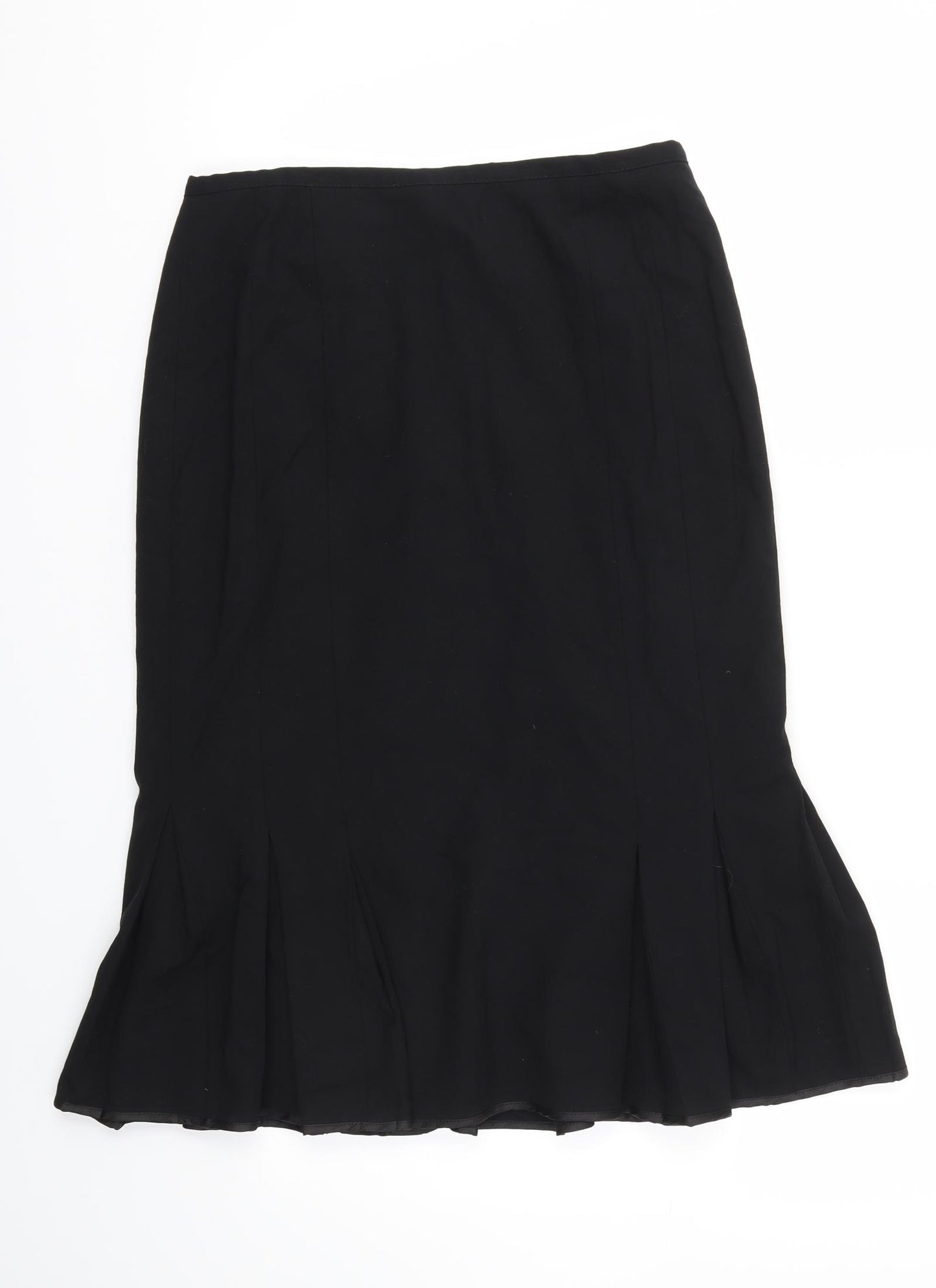M&S Womens Black   Flare Skirt Size 10