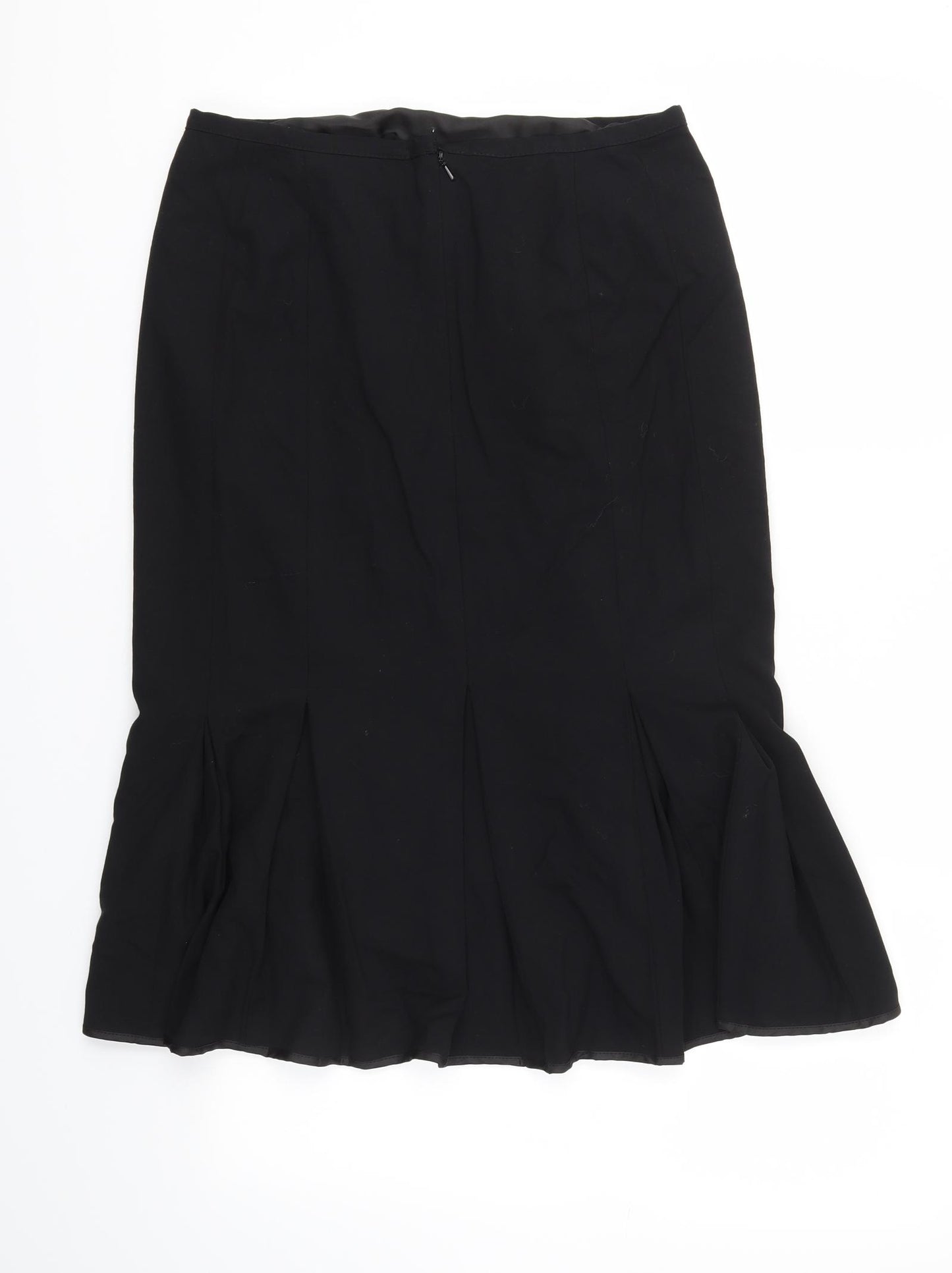 M&S Womens Black   Flare Skirt Size 10