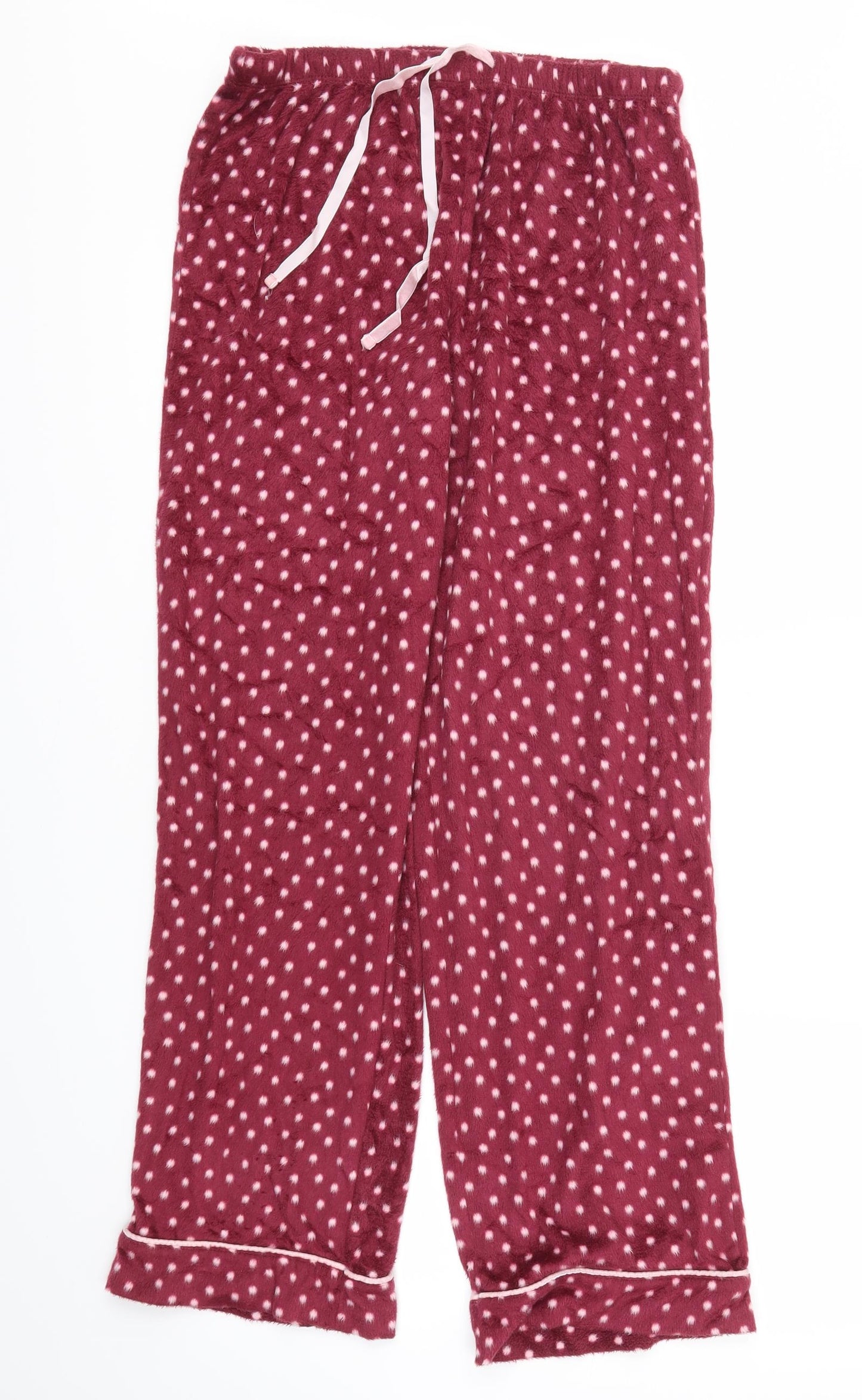Preworn Womens Purple Polka Dot  Capri Trousers Size M L30 in - Stretch waistband