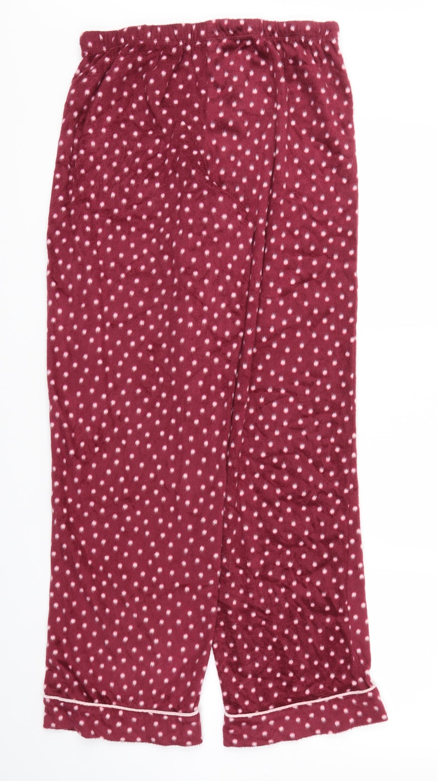 Preworn Womens Purple Polka Dot  Capri Trousers Size M L30 in - Stretch waistband
