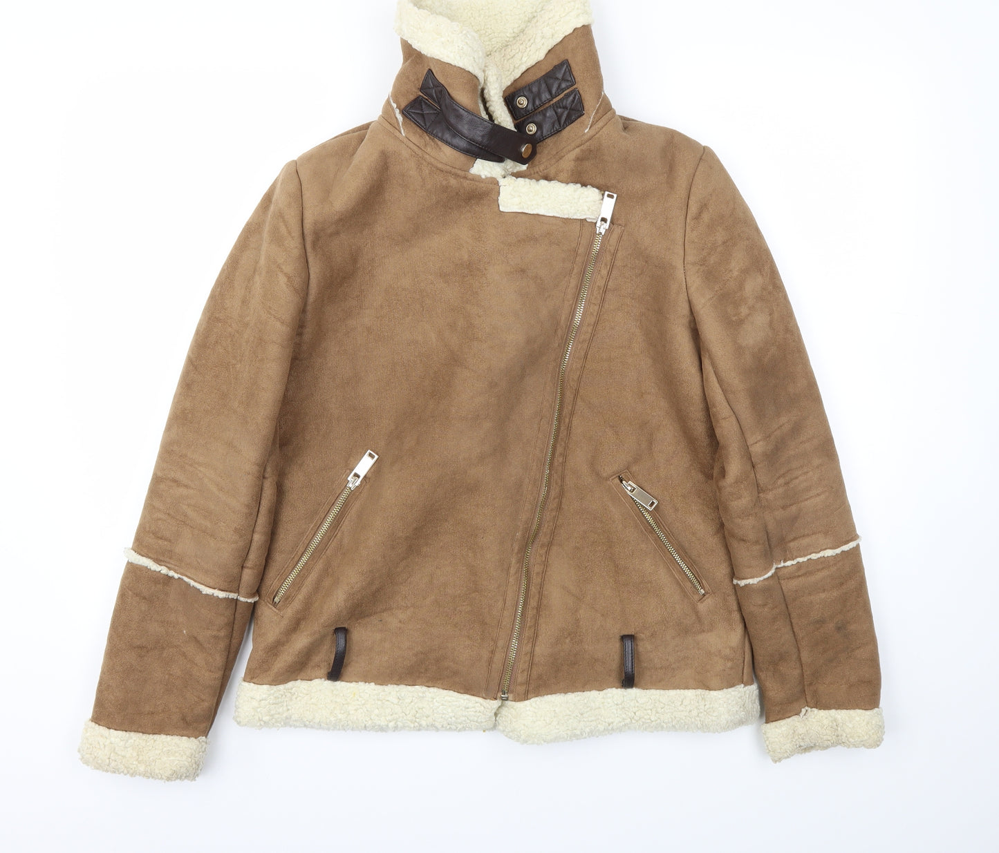 Primark Womens Beige   Jacket Coat Size 10