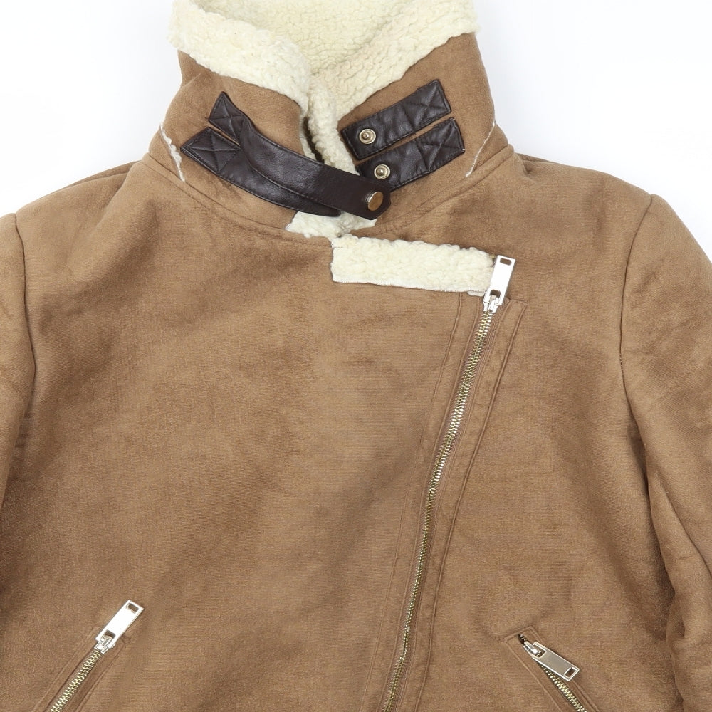 Primark Womens Beige   Jacket Coat Size 10